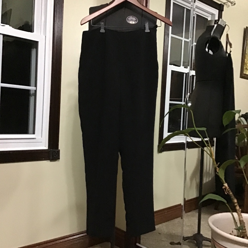 Straight Leg Black Pants